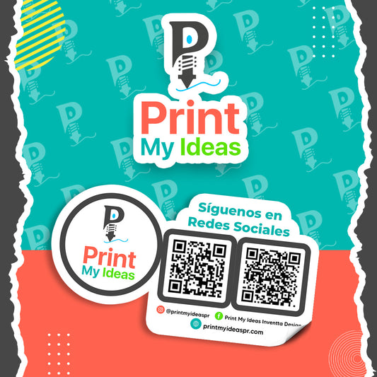 Sticker Logo QR Code